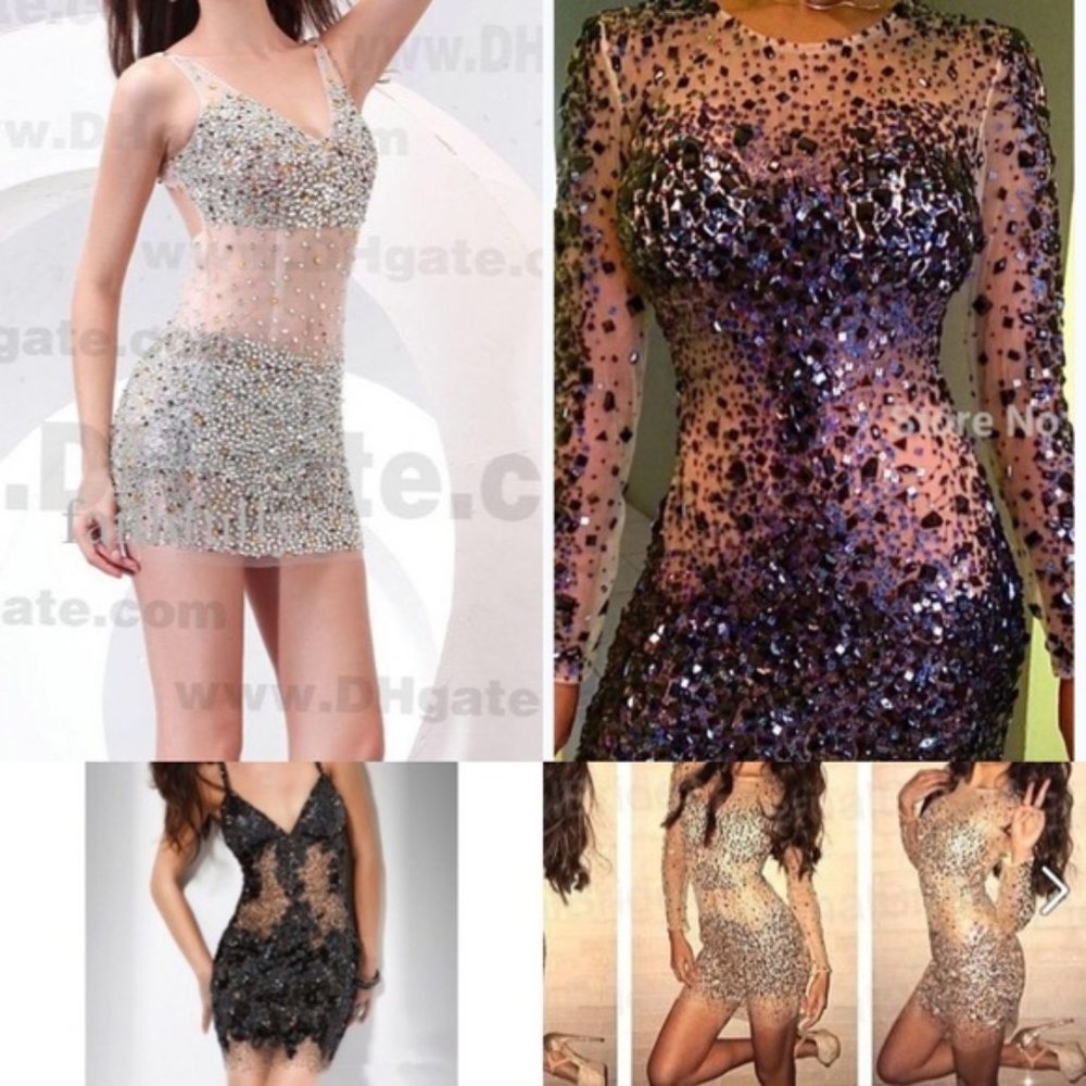 Arden B sequin sheath racer back mini dress